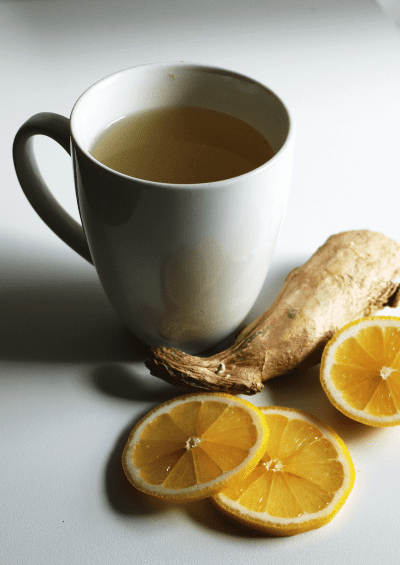 The honey, lemon, and ginger in this drink will help boost your immune system.